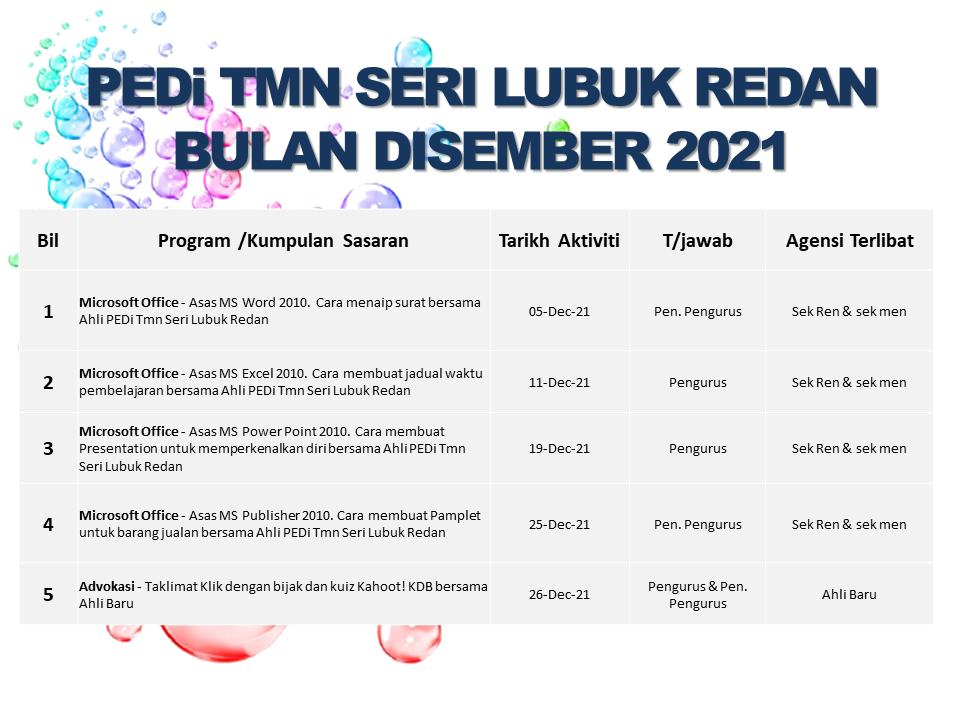 JADUAL AKTIVITI DIS 2021